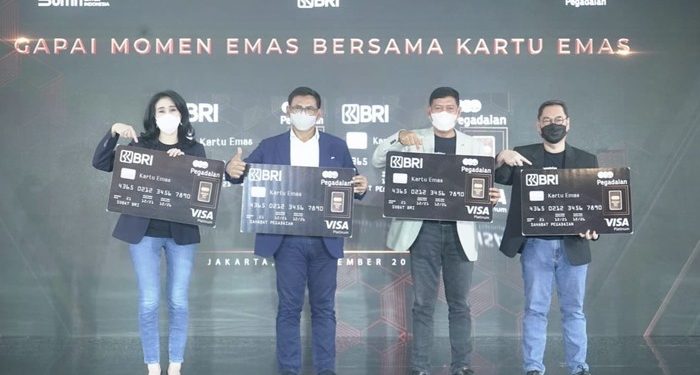 BRI & Pegadaian Luncurkan Kartu Kredit Berbasis Tabungan Emas
