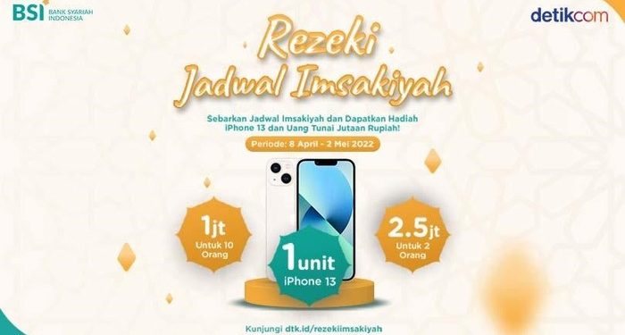 Berbagi Jadwal Imsakiyah Bisa Dapat iPhone 13? Begini Caranya