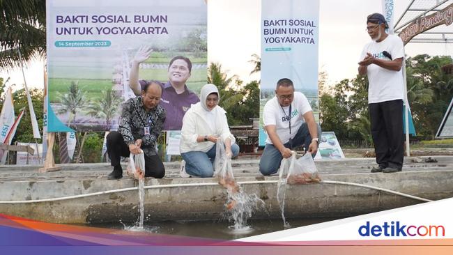 BSI Bagikan Bantuan ke Warga Yogyakarta: Tebar Benih Ikan-Paket Sembako