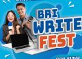 BRI Write Fest Usung Tema ‘Memberi Makna Indonesia’, Hadiah Ratusan Juta!