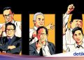 Rangkuman 3 Capres-Cawapres di Hari Pertama Kampanye
