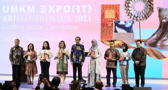 Buka UMKM EXPO(RT) BRILIANPRENEUR, Jokowi Puji BRI Majukan UMKM