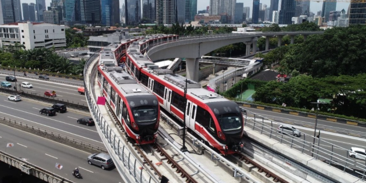 Progres Pembangunan LRT Jakarta Fase 1B Capai 42,3% pada Akhir 2024